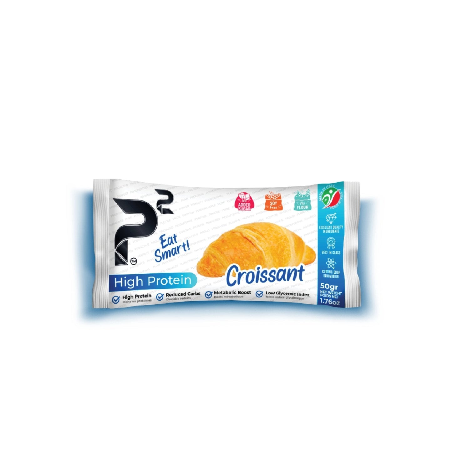 High Protein Croissant. 25g protein and 0g net carbs per 100g. No added sugar, Soy free, No flour.